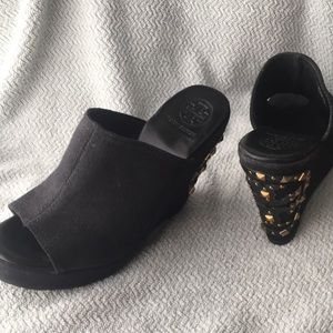 Tory Burch Meredith Black Wedge 🔥 🖤🔥